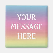 Aimant Customisez votre propre arrière - plan d'aquarelle (Devant)