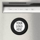 Aimant Customize Your Black White company logo (In Situ (Lave-vaisselle))