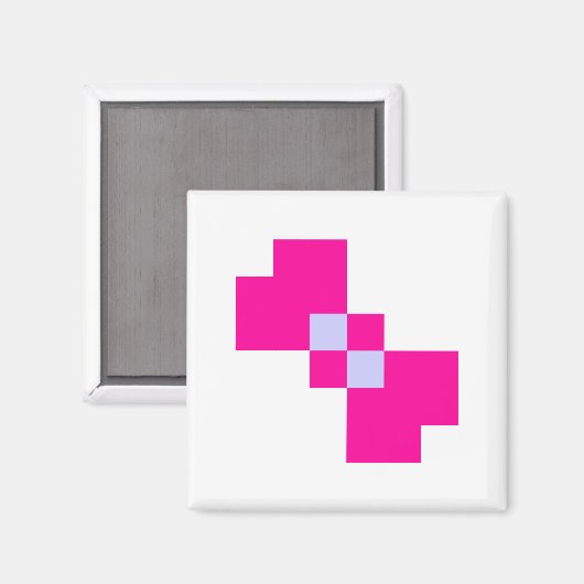Aimant Cute 8 bits Pixel Bow (Recto/Verso)