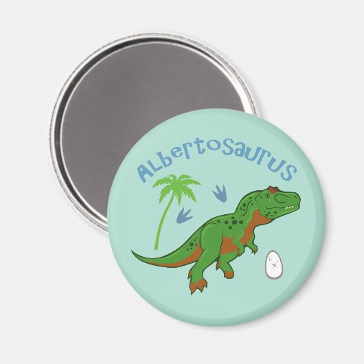 Aimant Cute Albertosaurus (Recto/Verso)