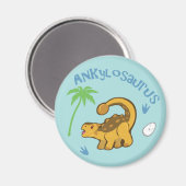 Aimant Cute Ankylosaurus (Recto/Verso)