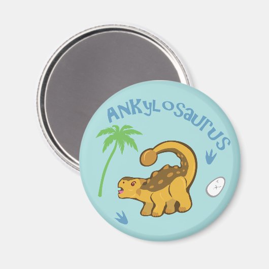Aimant Cute Ankylosaurus (Recto/Verso)