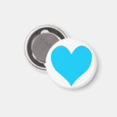 Aimant Cute Aqua Coeur Bleu (Recto/Verso)