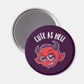 Aimant Cute as Hell Devil (Recto/Verso)