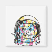 Aimant Cute astronaute Cat (Devant)