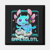 Aimant Cute Axolotl Lover Gamesalotl Jeu Axolotl Enfants (Devant)