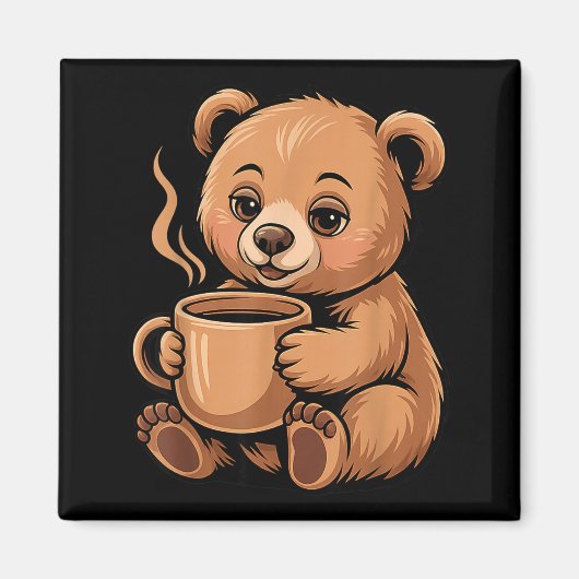 Aimant Cute Bear Design For Bear Lover And Bear  (Devant)