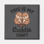 Aimant Cute Beavers This Is My Cuddle  (Devant)