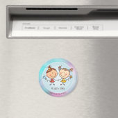 Aimant Cute BFF Besties Kawaii Toxits for Girls Friends (In Situ (Lave-vaisselle))