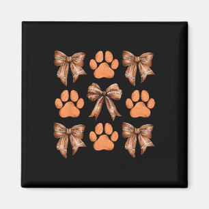 Aimant Cute Bow Coquette chien Empreinte de patte esthéti