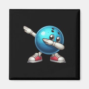 Aimant Cute Bowling Dab Bowler Bowling Ll Lecteur Enfants