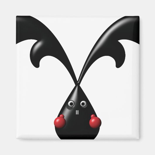 Aimant Cute Bunny Boxer Lapin (Devant)