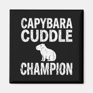 Aimant Cute Capybara Cuddle Champion Adorable Animal