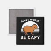 Aimant Cute Capybara Funny Zoo animal (Recto/Verso)