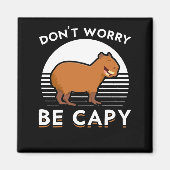 Aimant Cute Capybara Funny Zoo animal (Devant)