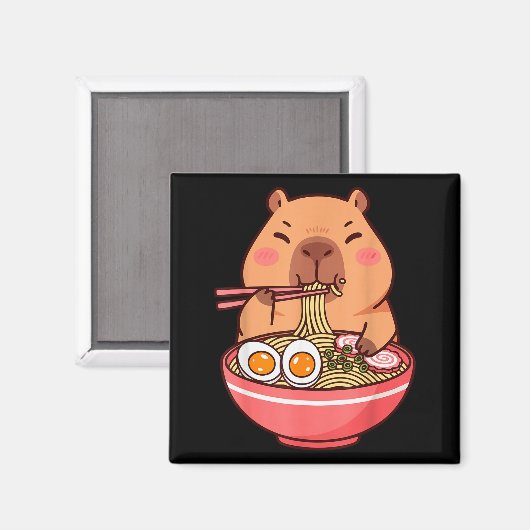 Aimant Cute Capybara Ramen Kawaii Kids Boys Girls Cool An (Recto/Verso)