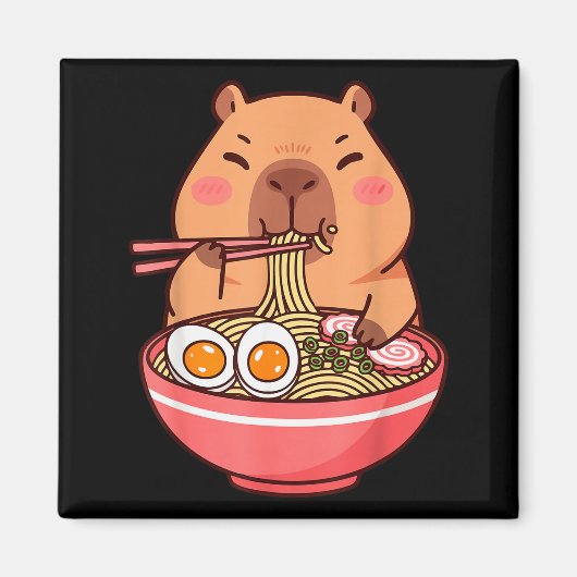 Aimant Cute Capybara Ramen Kawaii Kids Boys Girls Cool An (Devant)