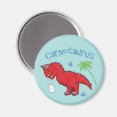Aimant Cute Carnotaurus (Recto/Verso)