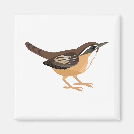 Aimant Cute Carolina Wren (Devant)
