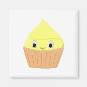 Aimant Cute Cartoon Citron Cupcake (Devant)