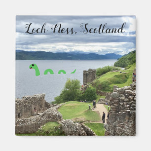 Aimant Cute Cartoon Nessie Loch Ness Monster, Scotland