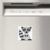 Aimant Cute Cartoon Raccoon (In Situ (Lave-vaisselle))