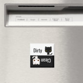 Aimant Cute Cats Dirty Nettoyer Lave-vaisselle (In Situ (Lave-vaisselle))