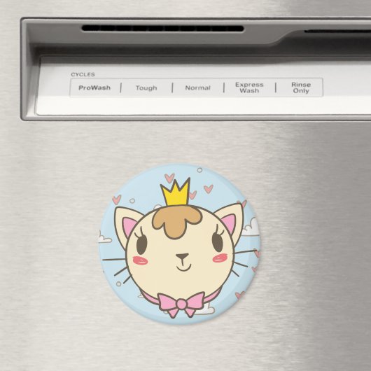 Aimant Cute chat (In Situ (Lave-vaisselle))