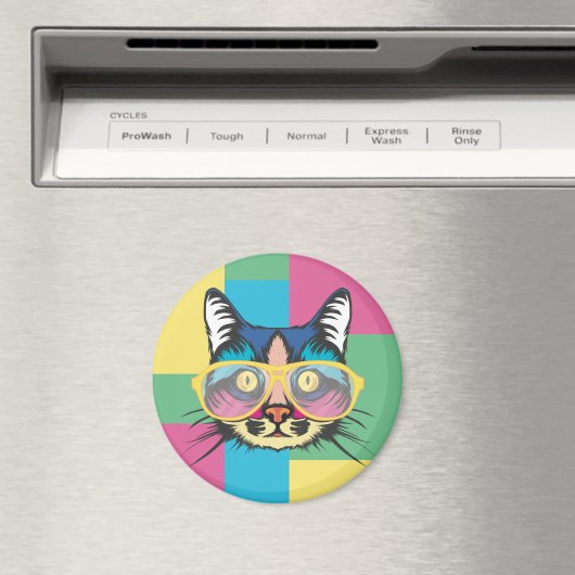 Aimant Cute chat (In Situ (Lave-vaisselle))