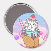 Aimant Cute chat (Recto/Verso)