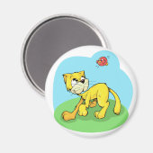 Aimant Cute Chat et Oiseau (Recto/Verso)