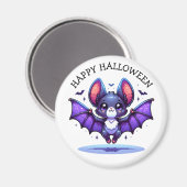 Aimant Cute Chibi Halloween de chauve-souris de dessin (Recto/Verso)