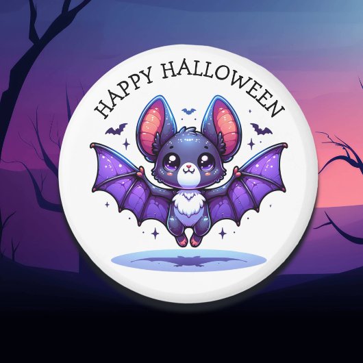 Aimant Cute Chibi Halloween de chauve-souris de dessin