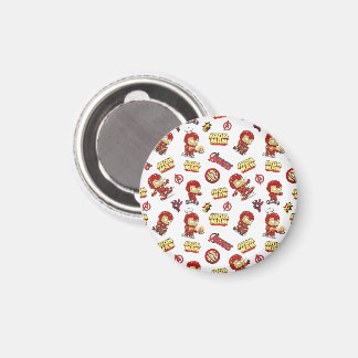 Aimant Cute Chibi Iron Man Motif Sans Couture - Super-hér