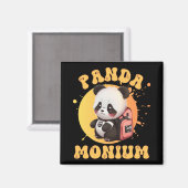 Aimant Cute Chibi Kawaii Panda Name School Year On Back B (Recto/Verso)