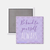 Aimant Cute Chic Pastel Lavender Motivation (Recto/Verso)