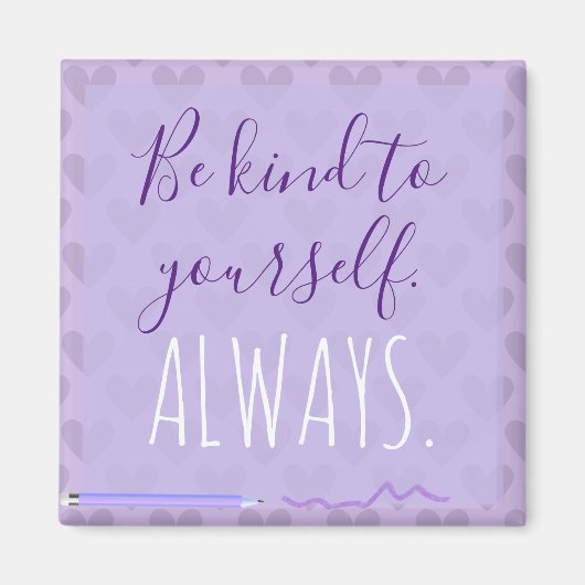Aimant Cute Chic Pastel Lavender Motivation (Devant)