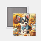 Aimant Cute Chihuahua Puppy (Recto/Verso)