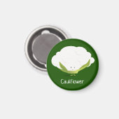 Aimant Cute Chou-fleur Cuisine végétale (Recto/Verso)