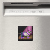 Aimant Cute Clown Kitty (In Situ (Lave-vaisselle))