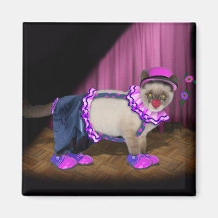 Aimant Cute Clown Kitty