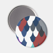 Aimant Cute colossale croûte de poisson motif horlogère d (Recto/Verso)