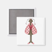 Aimant Cute comme un bug ・ Poupée de coccinelle (Recto/Verso)