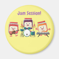 Cute confiture session dessin animé musicien humou