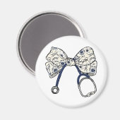 Aimant Cute Coquette Bow Coquette Bow Nurse Nurse (Recto/Verso)