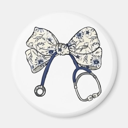 Aimant Cute Coquette Bow Coquette Bow Nurse Nurse (Devant)