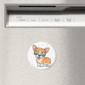 Aimant Cute Corgi (In Situ (Lave-vaisselle))