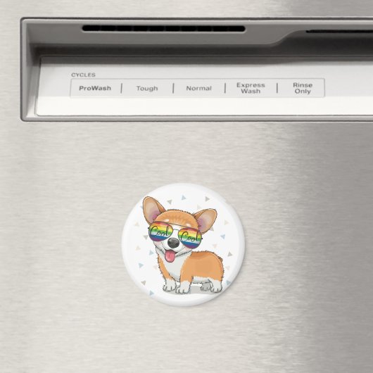 Aimant Cute Corgi (In Situ (Lave-vaisselle))