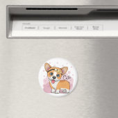 Aimant Cute Corgi (In Situ (Lave-vaisselle))
