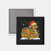 Aimant Cute Corn Snake Christmas Light Funny Corn Snake L (Recto/Verso)